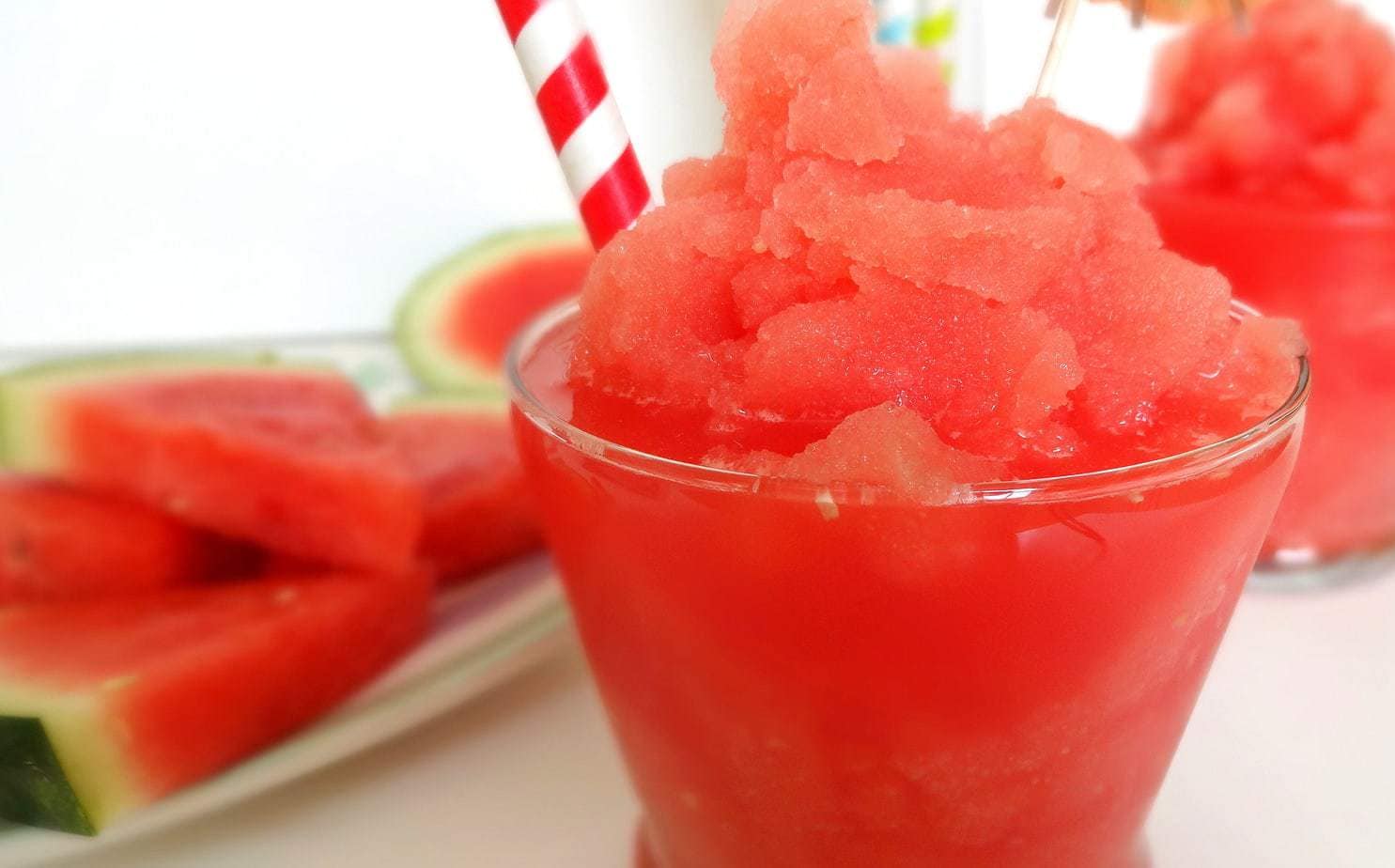 Watermelon Freeze-a-Rita (Tequila Optional!) from theglowingfridge.com