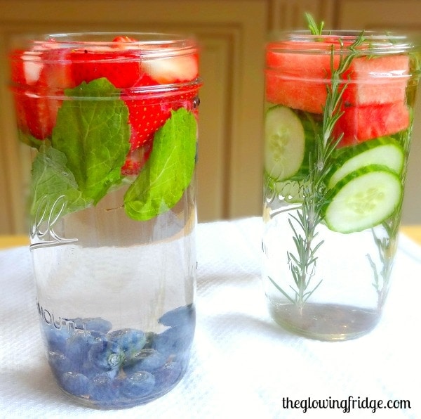 Detox Fruit Water - Refreshing, Hydrating and Supports the Detox Process - from The Glowing Fridge