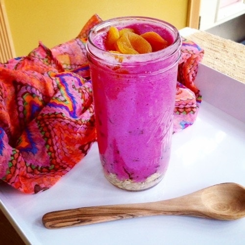 Pink Pitaya, Strawberry and Banana Smoothie - What I Ate Wednesday from The Glowing Fridge