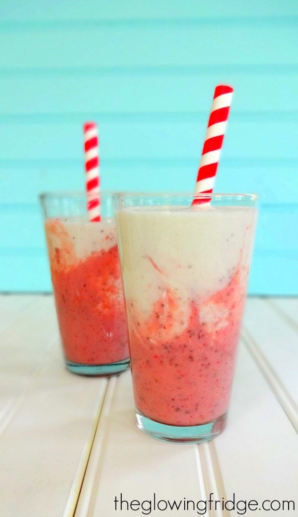 Strawberry Coconut Swirl Shake | 15 Healthy Shakes For A Better Living | Homemade Recipes
