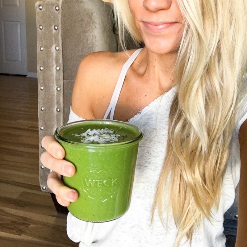 What I Ate Wednesday - Plant Based and Vegan. Coconut Cauliflower Smoothie