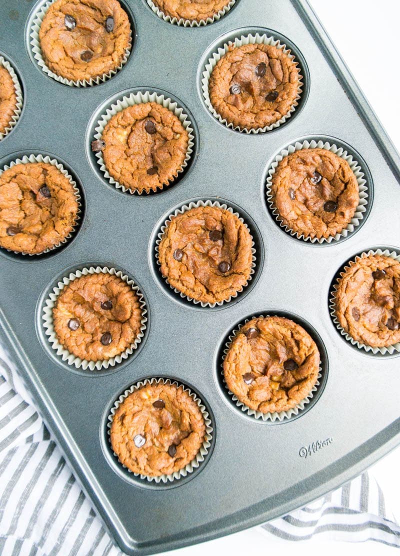 Flourless Pumpkin Protein Muffins. Vegan and Gluten Free! Delicious, one bowl pumpkin muffins, ready in 35 minutes! #vegan #pumpkin #protein #muffins