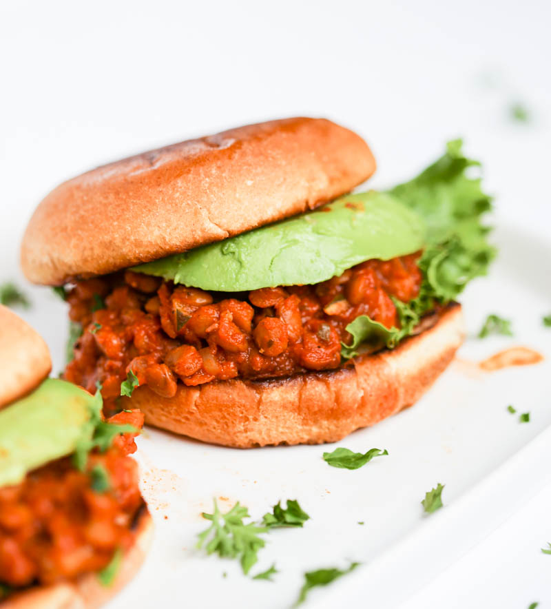 Vegan Sloppy Joes. A smoky, savory and simple plant-based delicious anytime meal that is sure to please. Full of protein and fiber for a hearty sloppy joe! #vegan #sloppy #joe #recipe